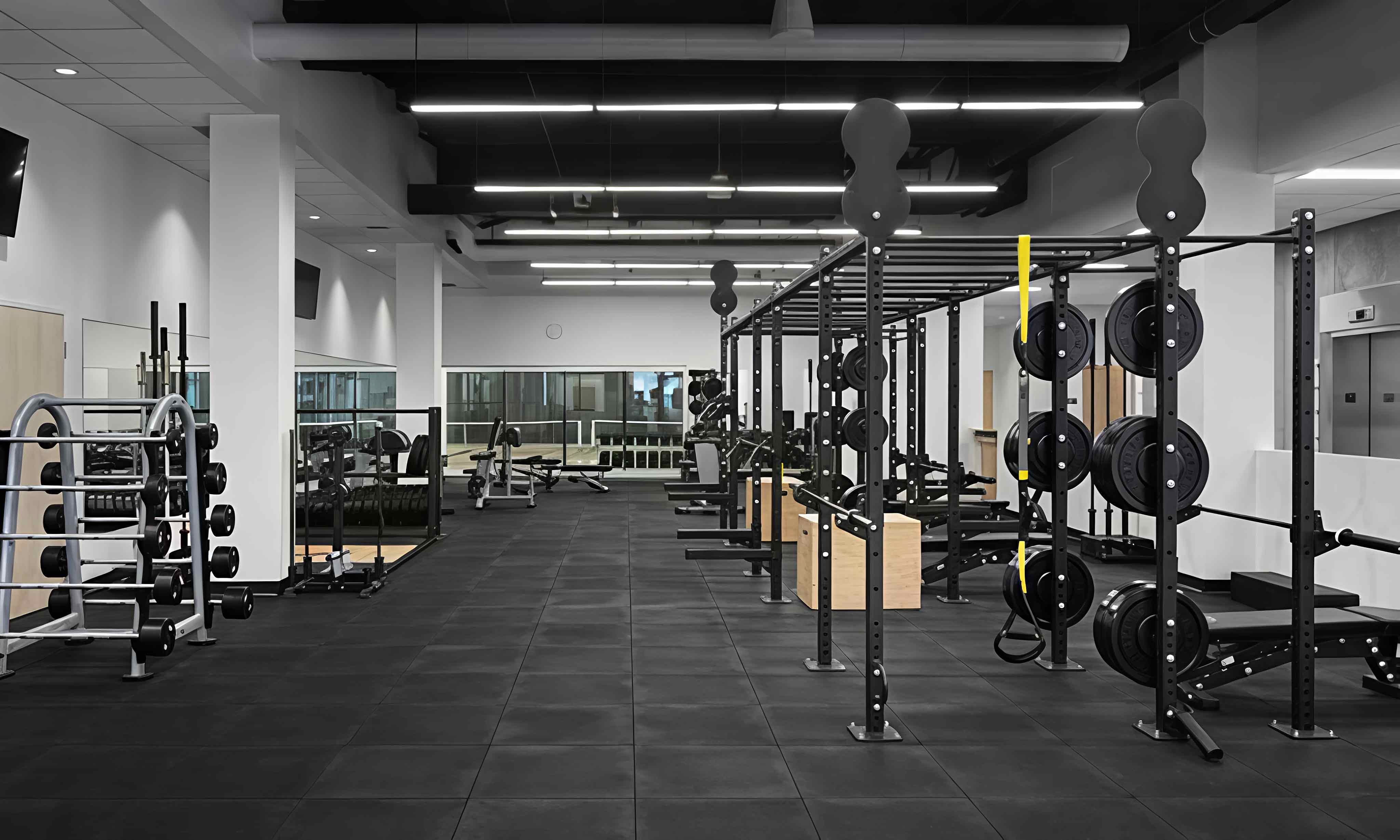 Leadman boutique fitness studio compact layout for 40 to 120 sqm professional training environments