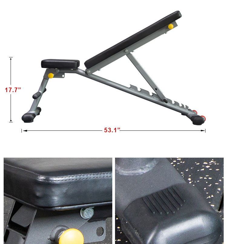 MD004 Adjustable Weight Bench(图2)