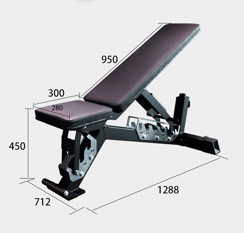 MD005 Adjustable Weight Bench-img3