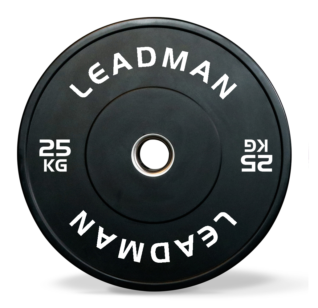 20kg Black Narrow Rubber Bumper Plate-img2