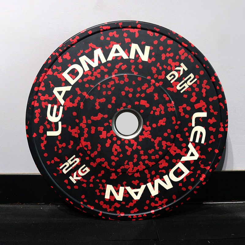 Red Fleck Rubber Bumper Plate-img2
