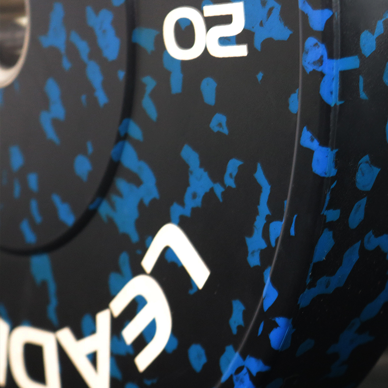 Blue Fleck Rubber Bumper Plate-img7