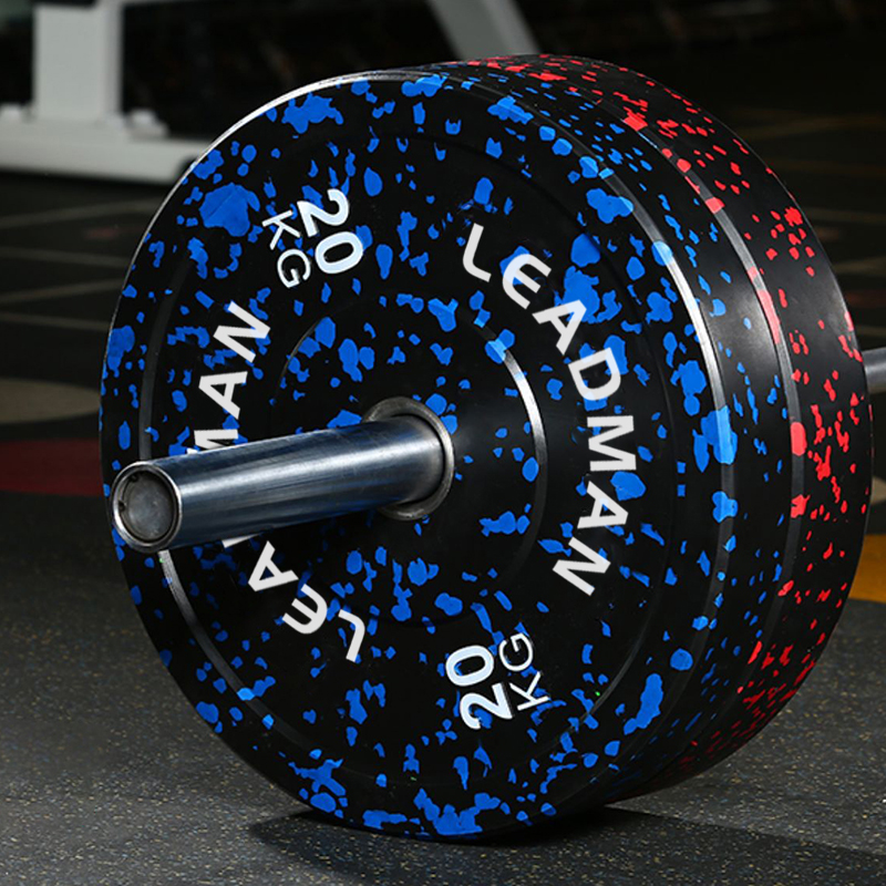 Blue Fleck Rubber Bumper Plate-img8