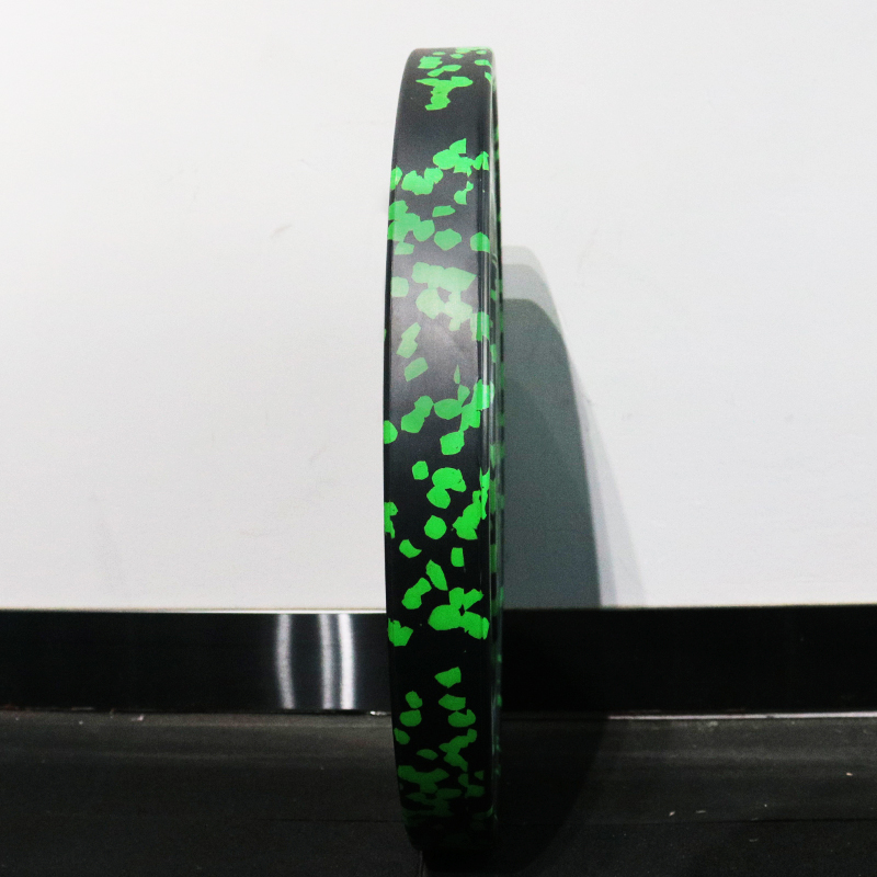 Green Fleck Rubber Bumper Plate-img4