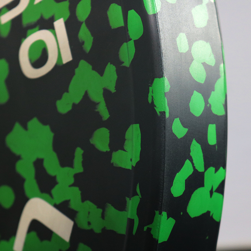 Green Fleck Rubber Bumper Plate-img5