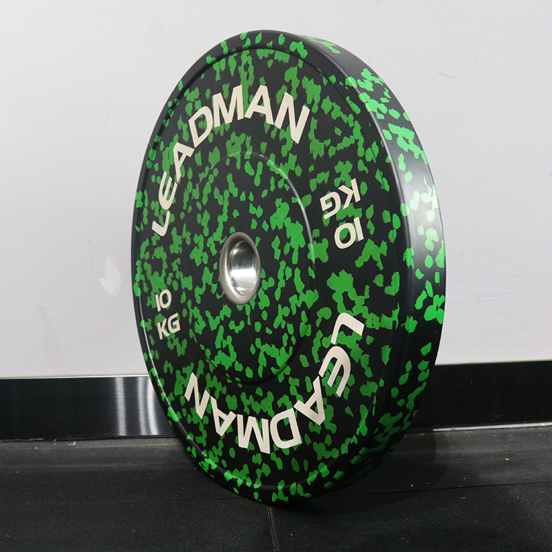 Green Fleck Rubber Bumper Plate-img3