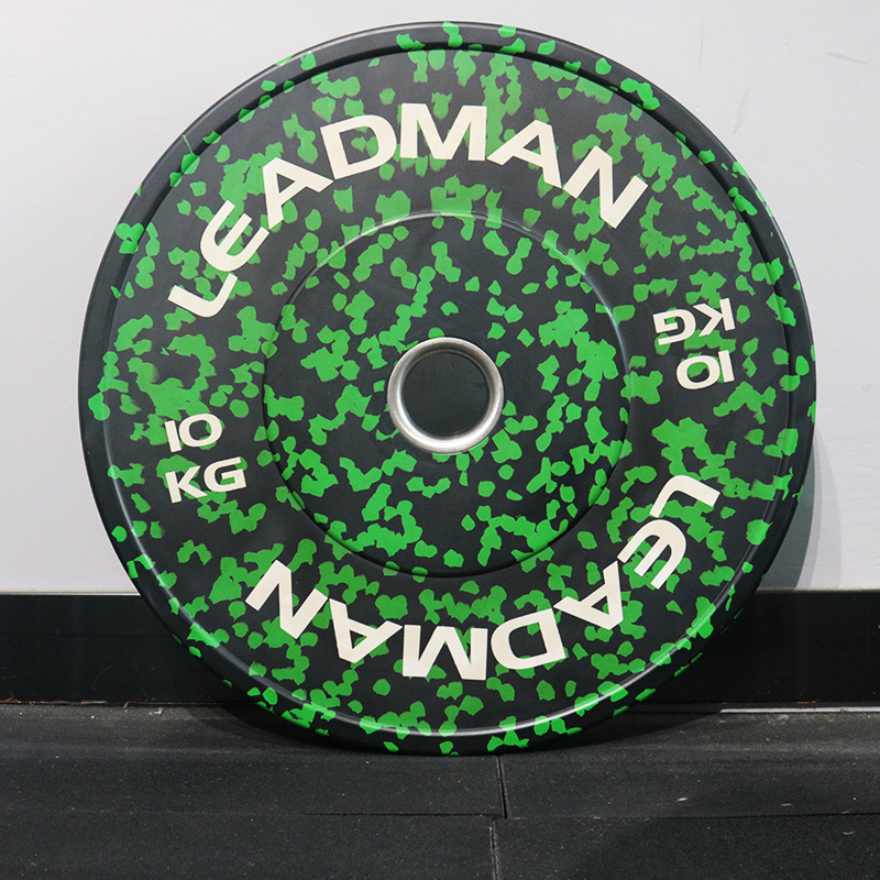 Green Fleck Rubber Bumper Plate-img2