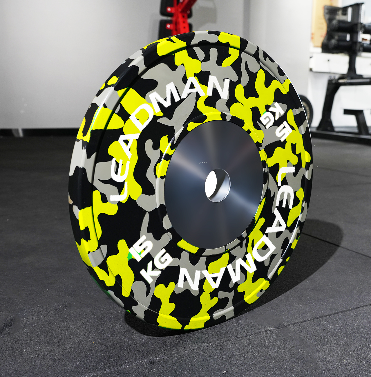 Yellow Vibrant Camo Competition Plates - 15kg-img2