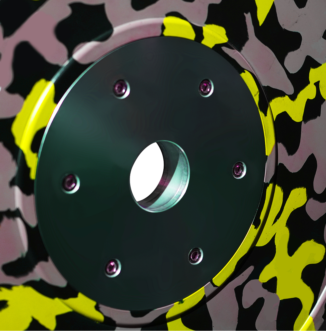 Yellow Vibrant Camo Competition Plates - 15kg-img4