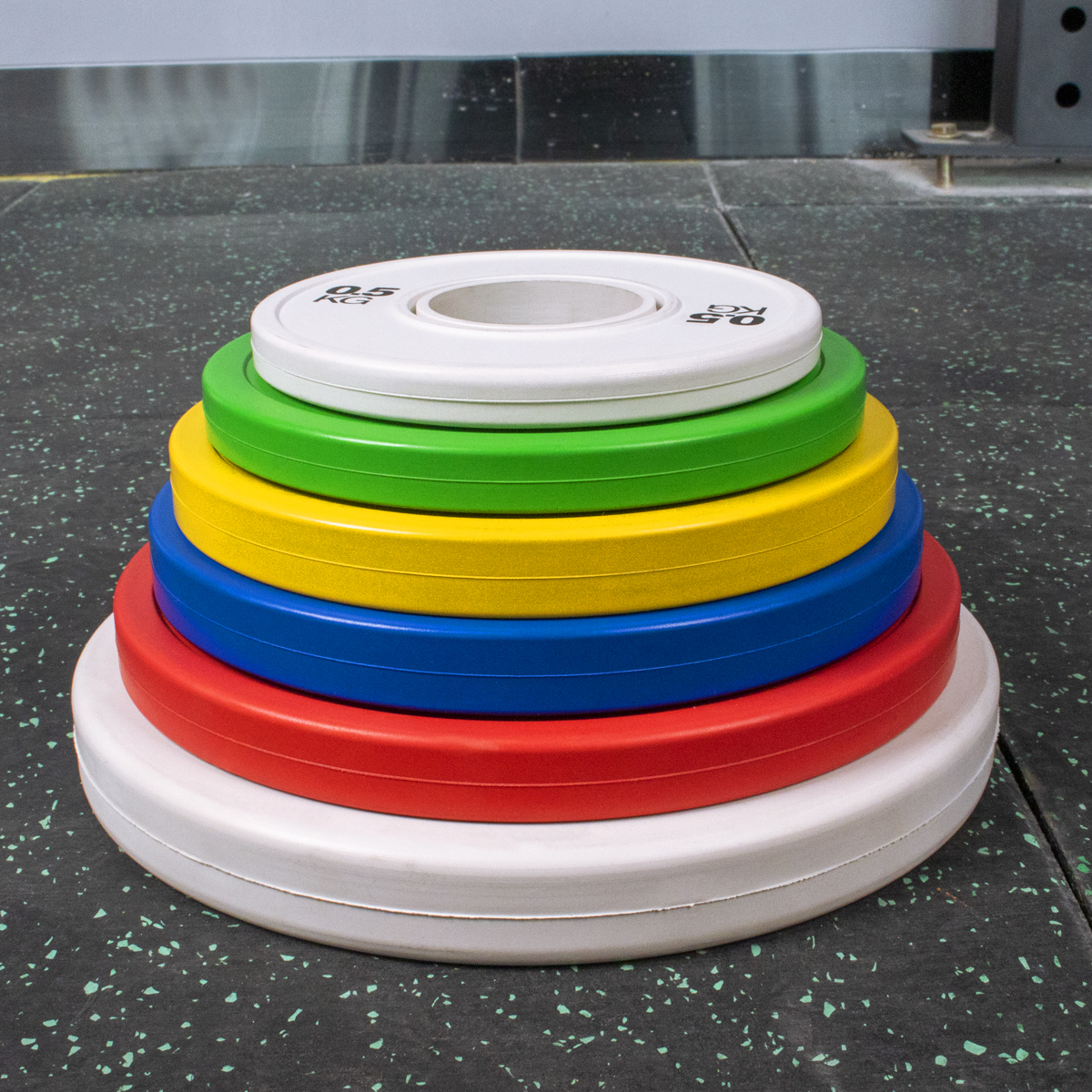 0.5kg White Rubber Weight Plate-img4