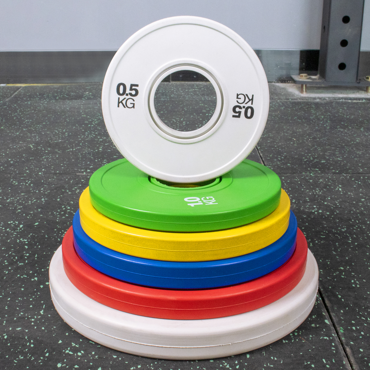 0.5kg White Rubber Weight Plate-img3