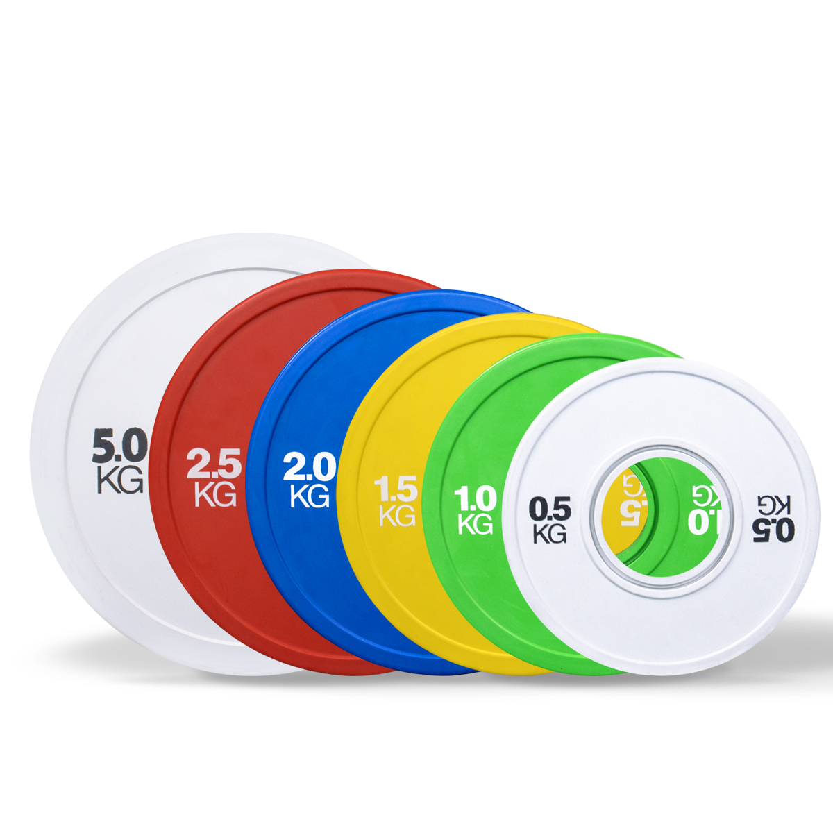 0.5kg White Rubber Weight Plate-img2