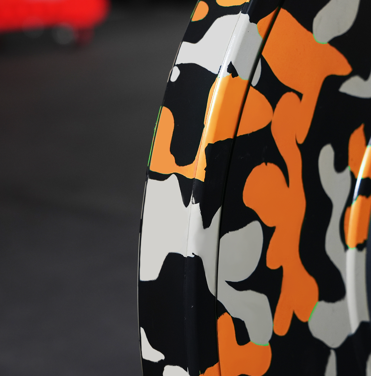 Wild Orange Flame Camo Competition Plates - 25kg-img4