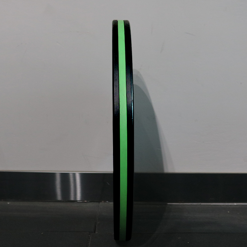 15LB Green Edge Strip Competition Bumper Plate-img2