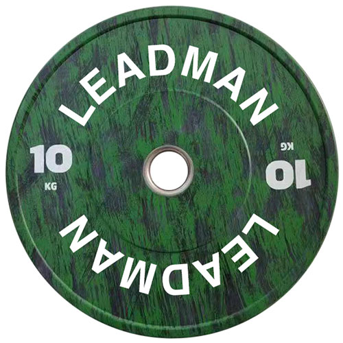 5kg Grey Wood Grain Rubber Bumper Plate-img2