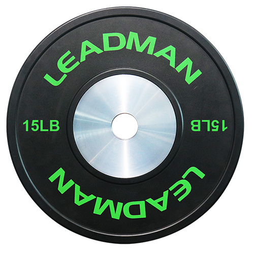 15LB Green Edge Strip Competition Bumper Plate
