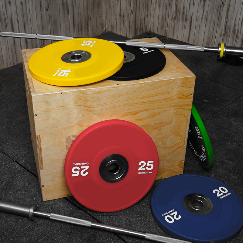Leadman 10kg Green Competition PU Bumper Plate-img3