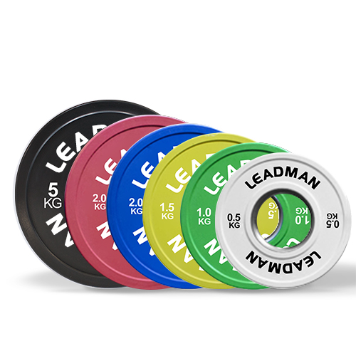 Rubber-Coated Weight Plate with Metal Hub