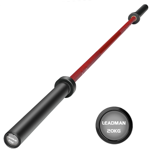 Red Weightlifting Barbell