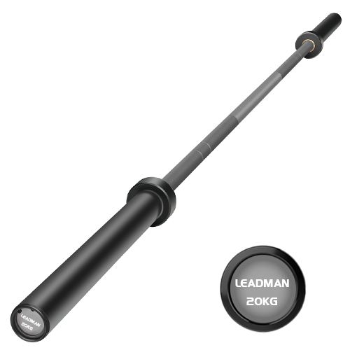 Gray Weightlifting Barbell
