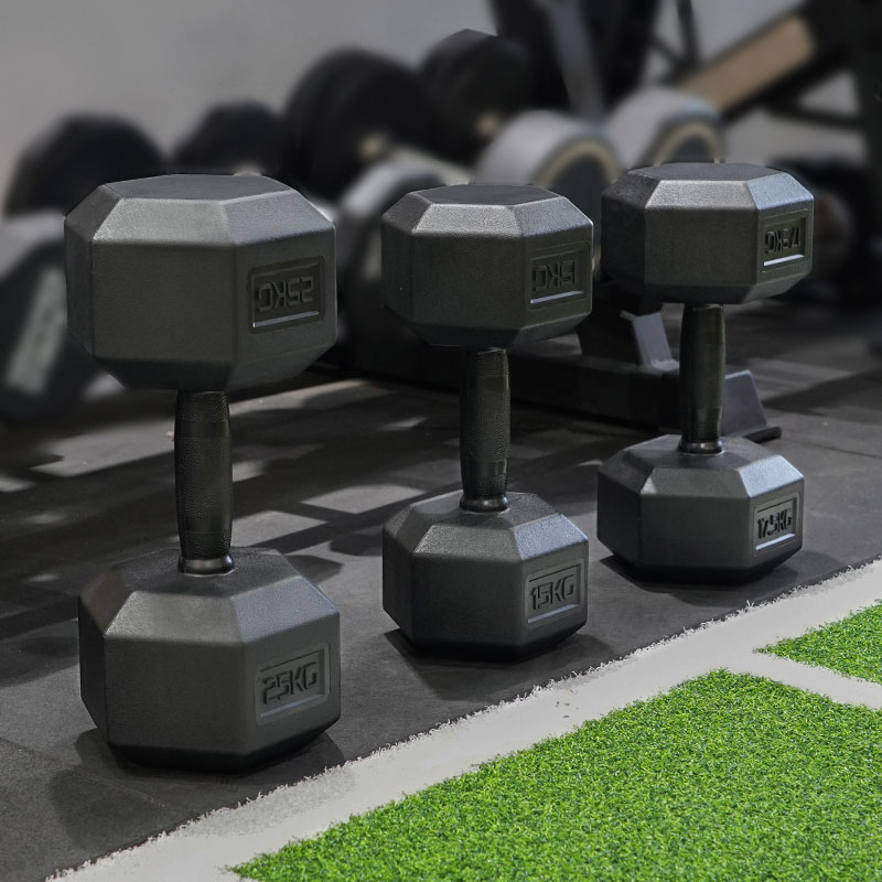 Hex Rubber Dumbbell-img5