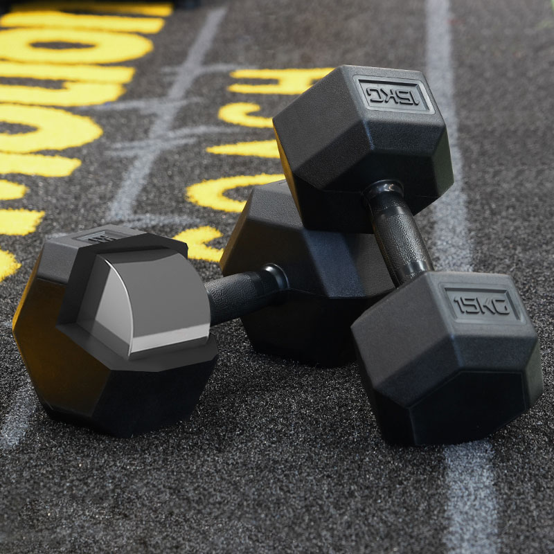 Hex Rubber Dumbbell-img4