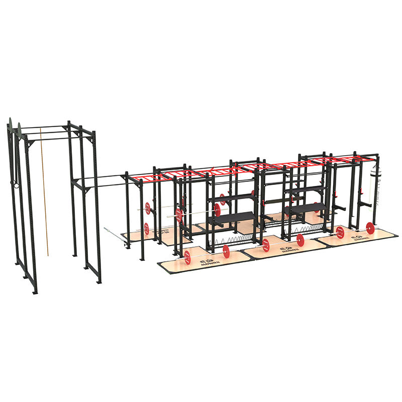 Modular Commercial Gym Rig System with Monkey Bars & Wall Ball Targets-img3